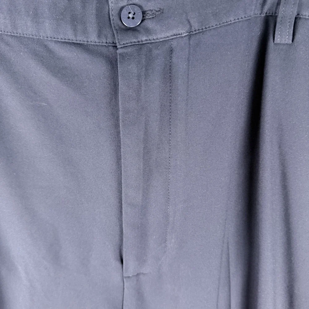 FootJoy Stretch Golf Pants Blue Solid Flat Front Classic Fit 34x32 Pockets